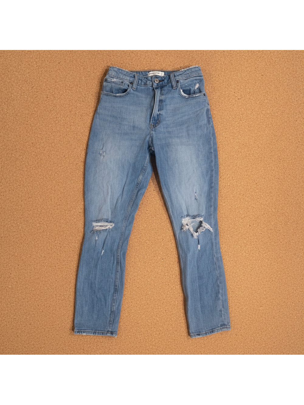 Abercrombie & Fitch Curve Love Distressed Skinny Jeans - 27